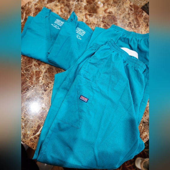 Teal Cherokee Scrubs size 2X - Picture 1 of 3
